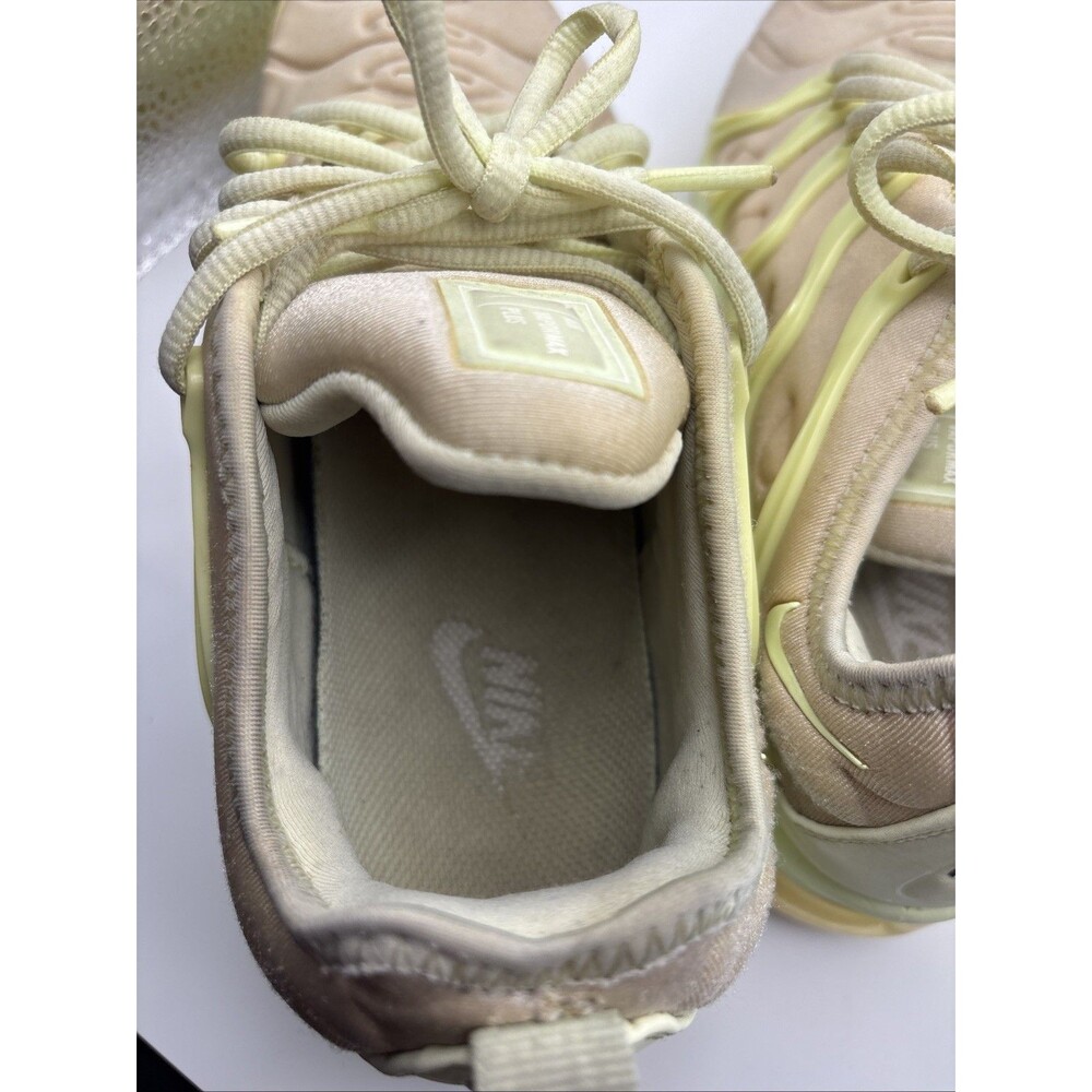 Size 7 Nike Air VaporMax Plus Cream & Green/Yellow DJ3023-700 - Picture 11 of 13